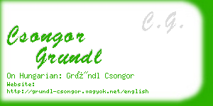 csongor grundl business card